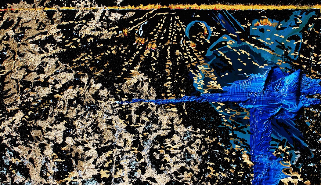 329 - Oil and industrial paint - 70X100 cm - 2018